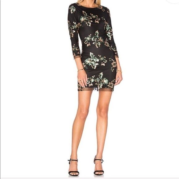 WYLDR Dancing In The Dark Sparkly Sequin Open Back Party Mini Dress XS - Picture 1 of 9